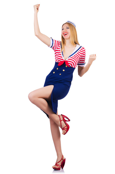 Woman in sailor costume - marine concept - Photo, Image