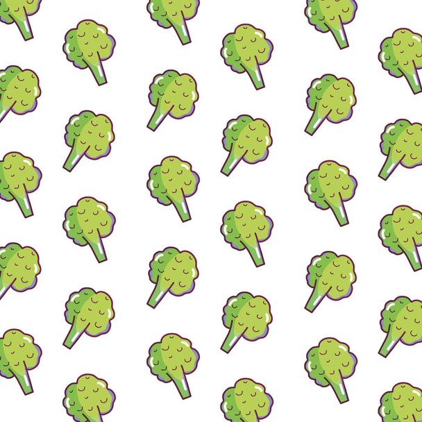 Tło warzywa brokuły - Wektor, obraz
