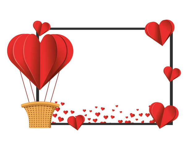 Valentines day hart cartoon - Vector, afbeelding