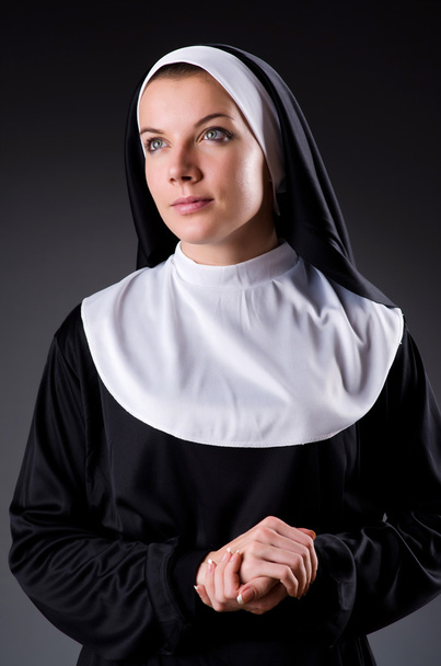 Young nun in religious concept - Foto, Imagem