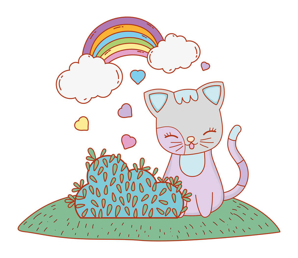gattino gatto cartone animato
 - Vettoriali, immagini
