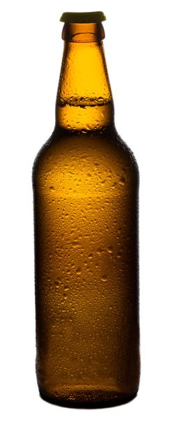 Beer in a brown, amber bottle - Фото, зображення