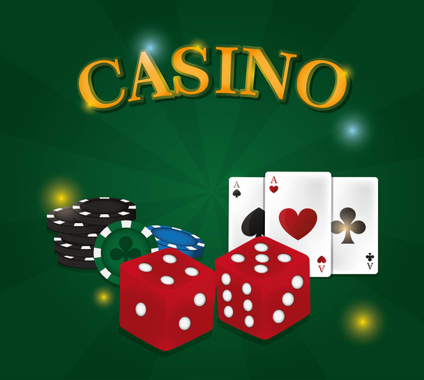 Casino leisure game - Vektor, kép