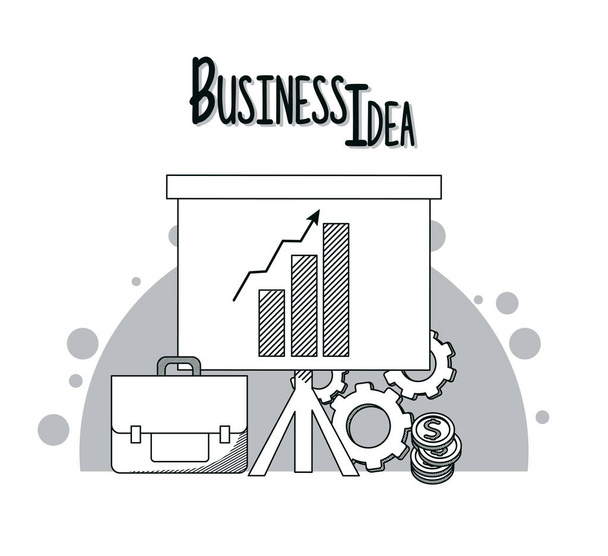 ビジネスアイデアコンセプト - ベクター画像