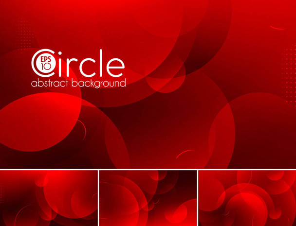 circle abstract background - red - Vektor, Bild