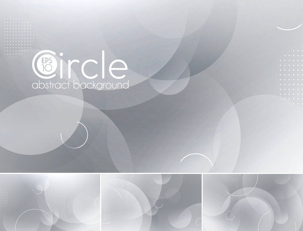 circle abstract background - white - Vector, Imagen