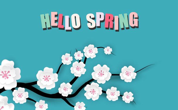 Primavera venda floral banner
  - Vetor, Imagem