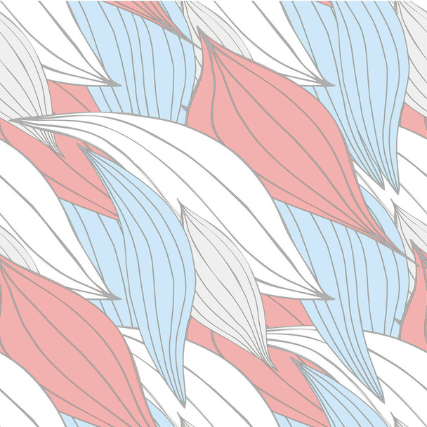 Seamless blue, pink, grey abstract background. Pastel colour design element stock vector illustration for web, for print, for fabric print - Vetor, Imagem
