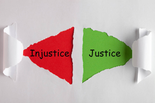 Koncept nespravedlnosti spravedlnost - Fotografie, Obrázek