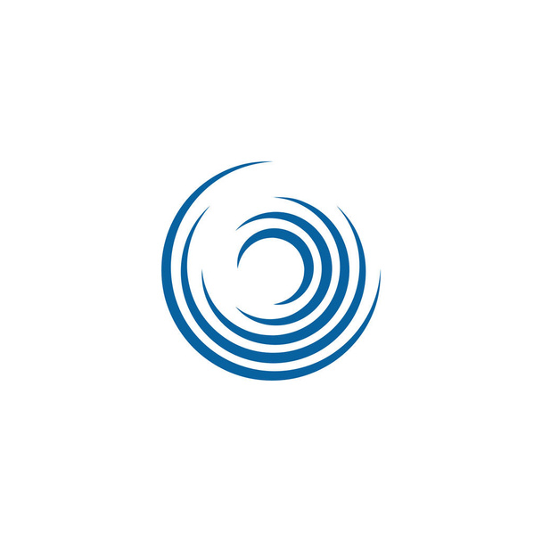 Modèle abstrait de logo Swoosh Spinning Whirl
 - Vecteur, image