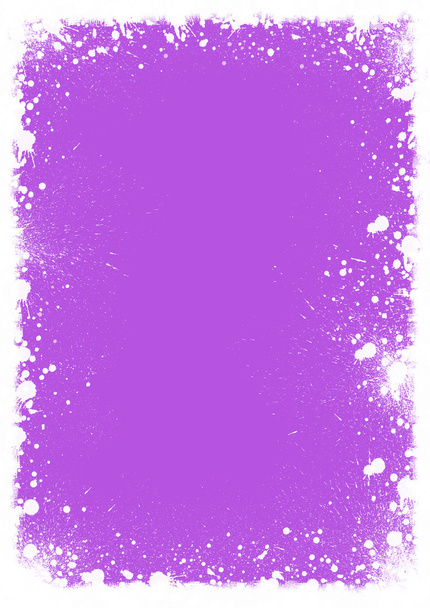 purple background with white paint blots - Photo, Image