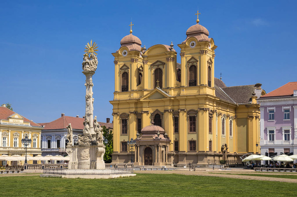 Timisoara Union Square Cathédrale catholique
 - Photo, image