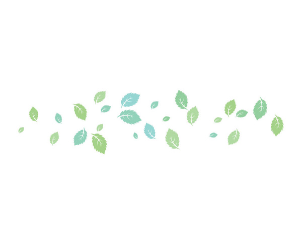 Mint leaves flat vector icon - Vector, Image