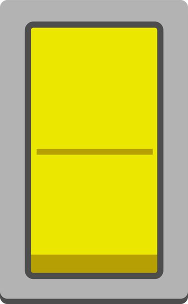 Colorful on-off Plain switch button - Vector, Imagen