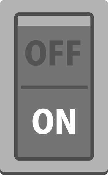 Interruptor on-off colorido
 - Vetor, Imagem