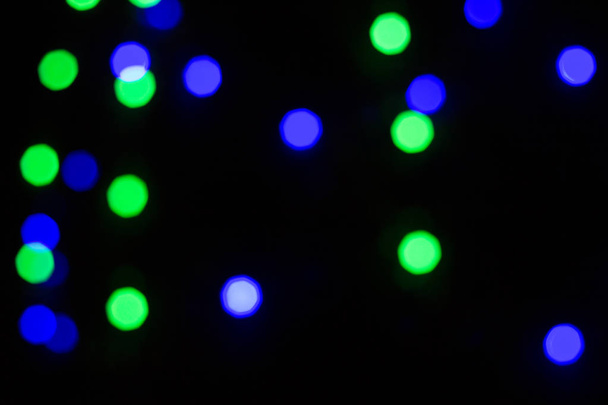 Colorful abstract blured bokeh from lights at night - Foto, immagini