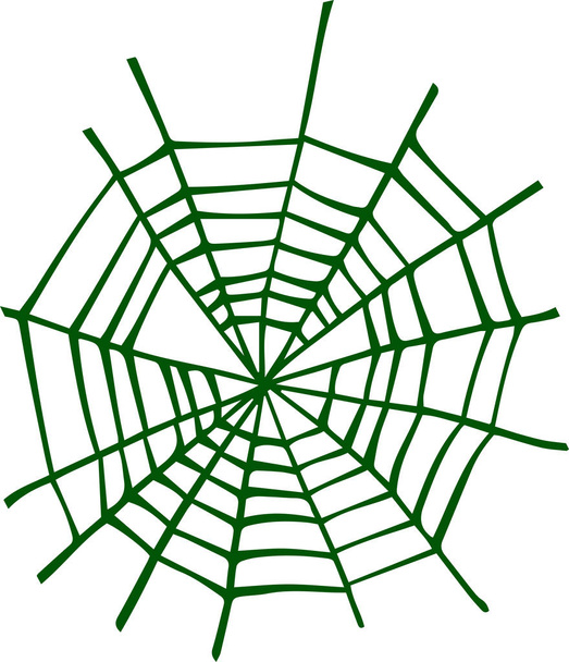 カラフルなクモの巣のイラスト - ベクター画像