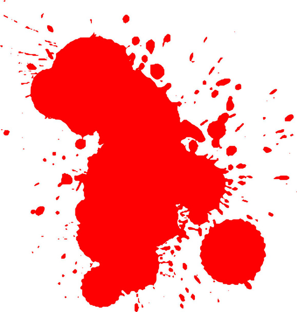 Horor Halloween krev stříkající - Vektor, obrázek