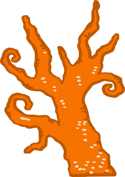 Halloween barvy strom - Vektor, obrázek