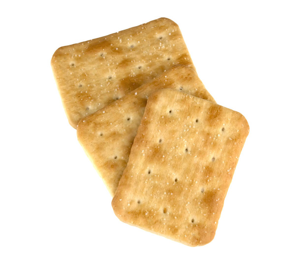 Cracker crocante isolado no fundo branco
 - Foto, Imagem