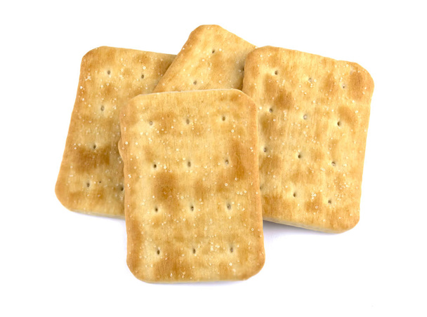 Cracker crocante isolado no fundo branco
 - Foto, Imagem