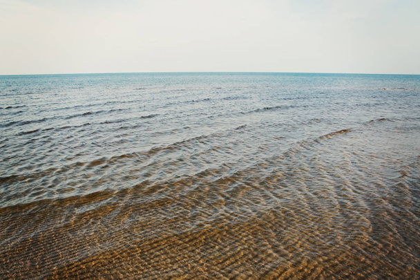 Sea water surface in Jurmala, Latvia - 写真・画像