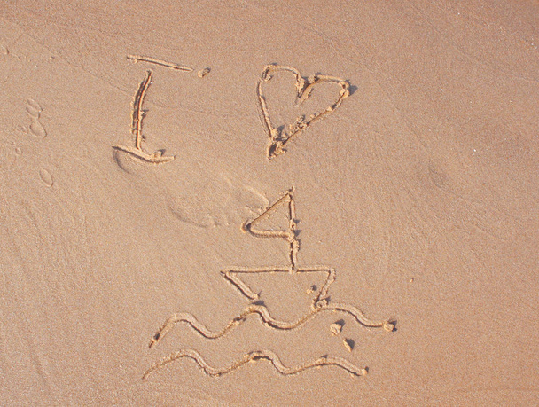 Drawings on the sand - Photo, Image