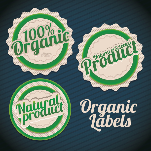 Organic label - Vector, Image