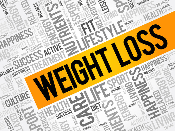 Weight Loss word cloud collage - Vecteur, image