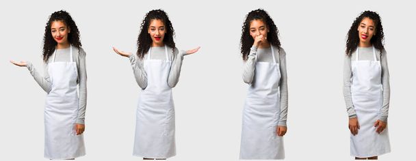 Set of teenager girl with apron - Photo, Image