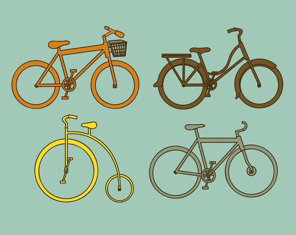 自転車イラスト - ベクター画像