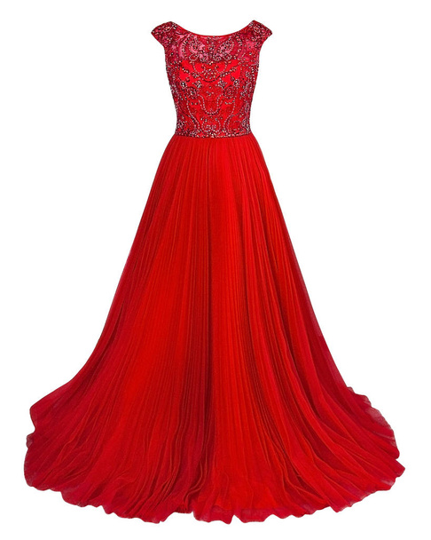 luxury Red dress with crystals - Photo, Image