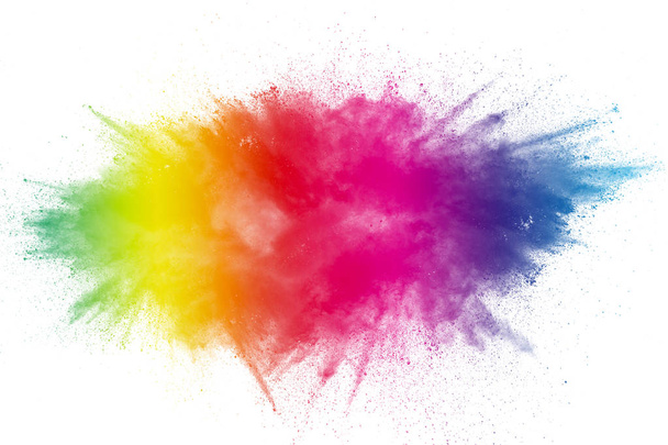 Festival di colore Holi. Esplosione colorata per Happy Holi in polvere. Colore polvere esplosione sfondo
. - Foto, immagini