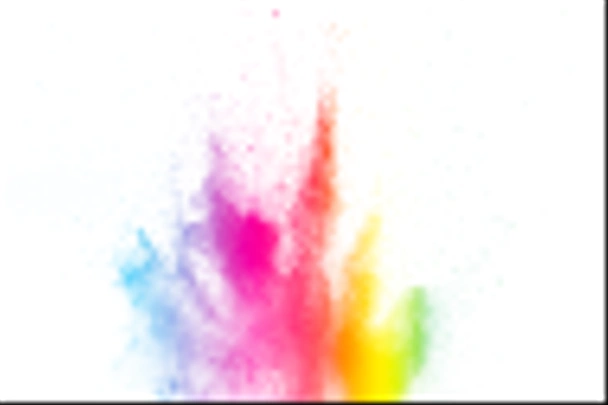 Colorful explosion for Happy Holi powder.Abstract background of color particles burst or splashing. - Photo, Image