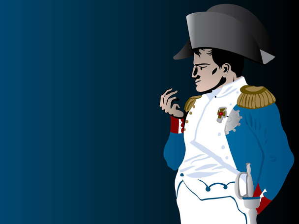 Napoleon vector illustration. Napoleon Bonaparte   - Vektör, Görsel