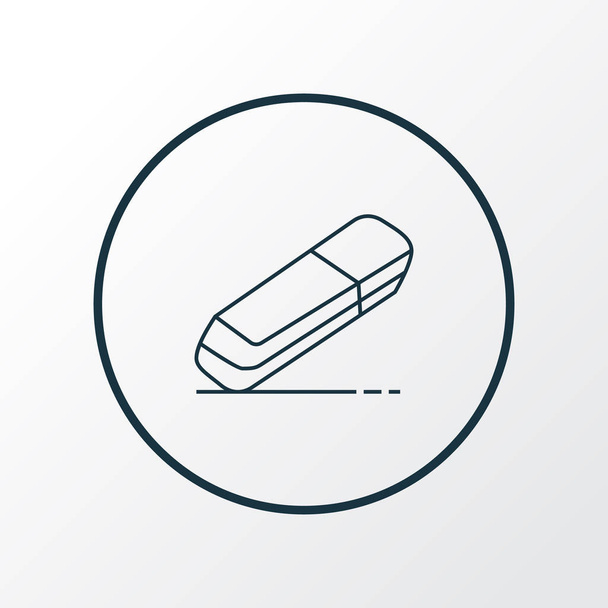 Eraser icon line symbol. Premium quality isolated rubber element in trendy style. - Vector, Image