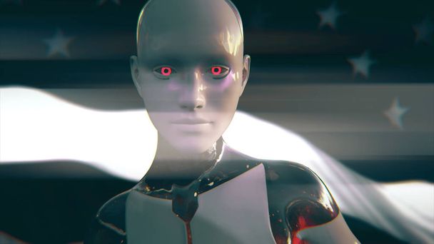 USA AI Artificial Intelligence Concept - Фото, зображення