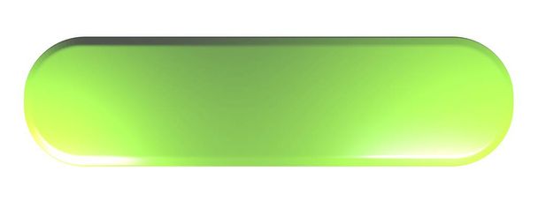Кнопка зеленого прямоугольника без записи и значка, ожидающая своего часа - иллюстрация 3D-рендеринга
 - Фото, изображение