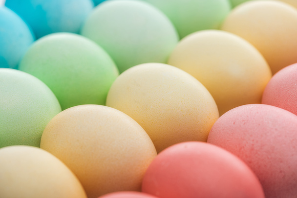 Detailní záběr z tradiční pastelové velikonoční vajíčka   - Fotografie, Obrázek
