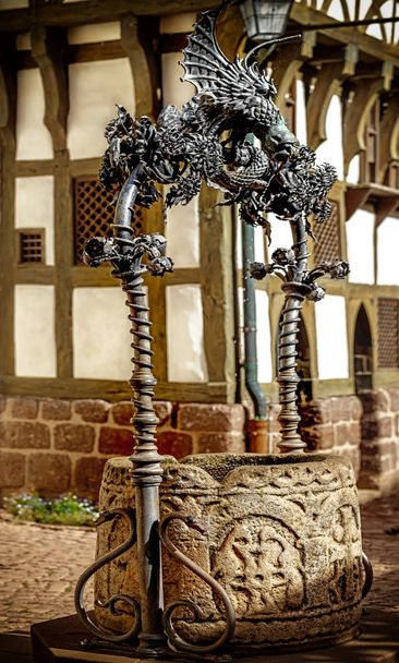 Wszystko z zamku Wartburg w Eisenach w Turyngii, Niemcy - Zdjęcie, obraz