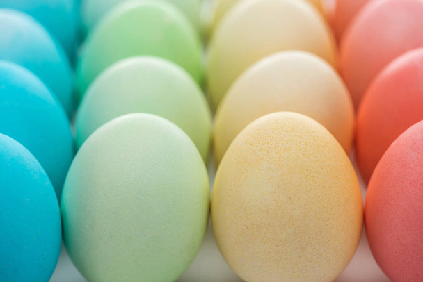 Detailní záběr z tradiční barevné velikonoční vajíčka   - Fotografie, Obrázek