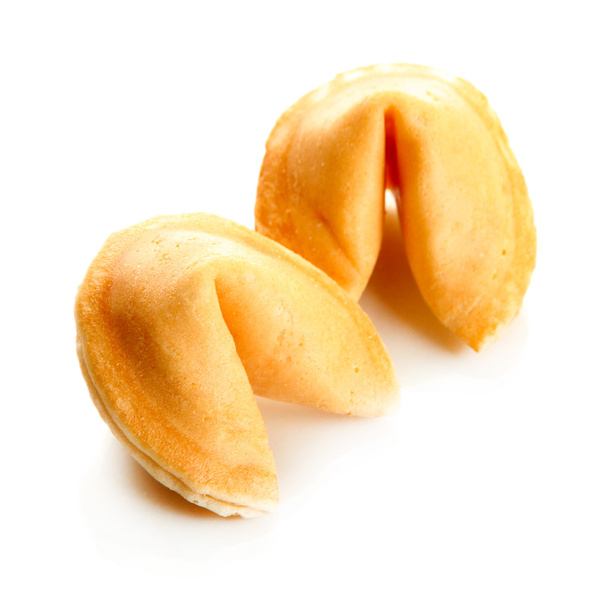 Fortune cookies, isolated on white - Fotografie, Obrázek