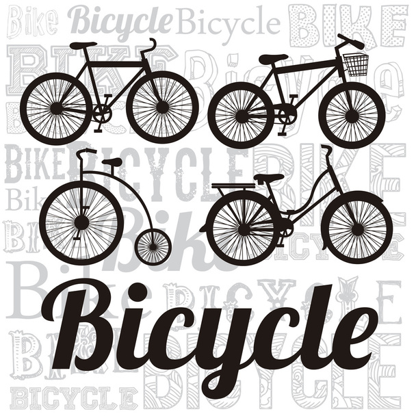 自転車の図 - ベクター画像