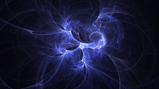 3D rendering abstract fractal light background - Foto, imagen