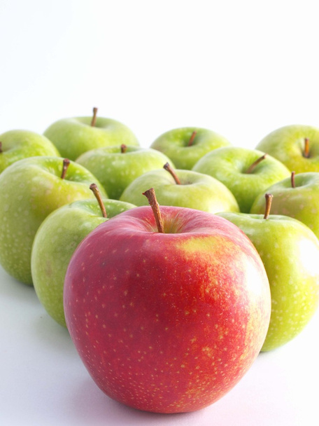 Fresh apples on a white background - Foto, Imagen