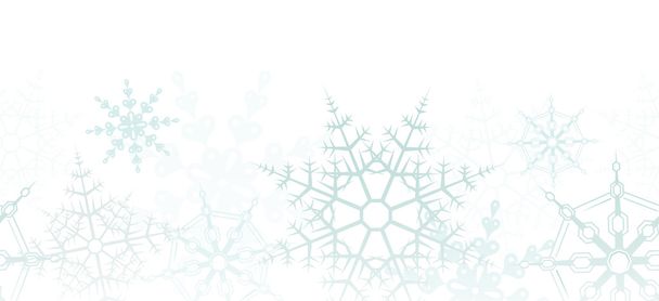 雪の罫線 - ベクター画像