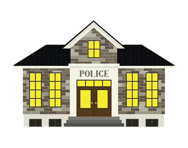 Police Station - Vector, Image