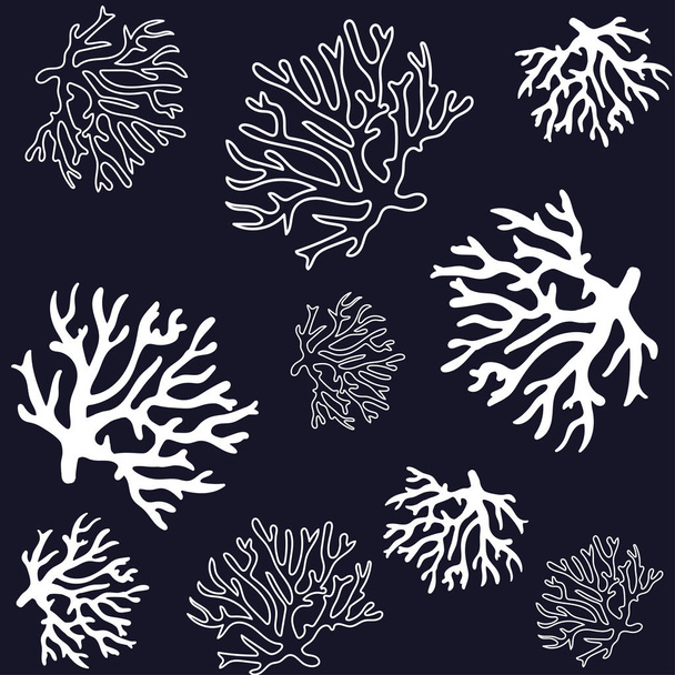 krásné korálové vzor ilustrace - Vektor, obrázek