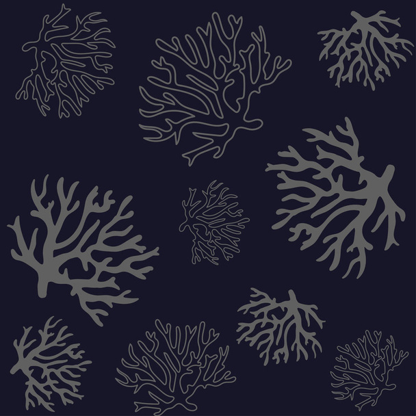 piękny wzór Koral ilustracja - Wektor, obraz