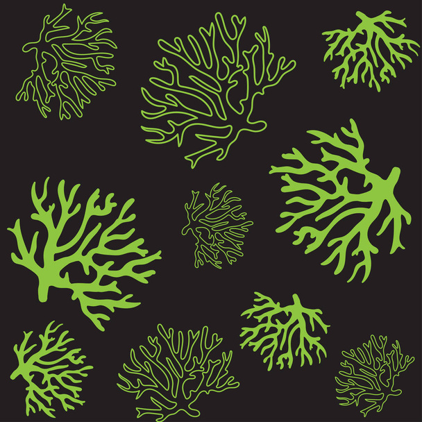 hermoso patrón de coral ilustración
 - Vector, Imagen